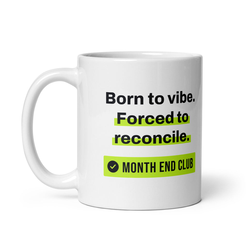 Born to Vibe Mug – white 11oz mug, handle on left