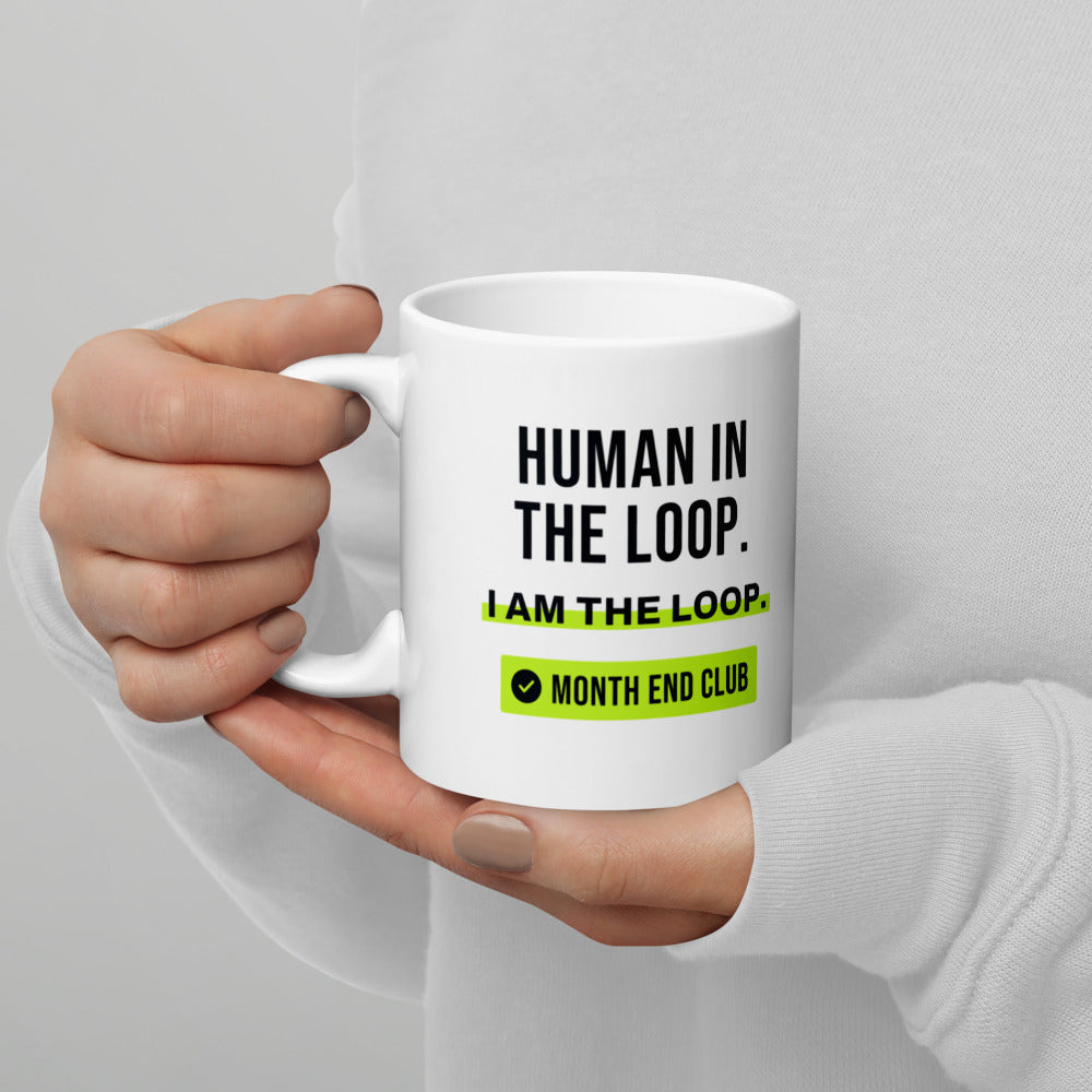 Human in the Loop Mug – in hand
