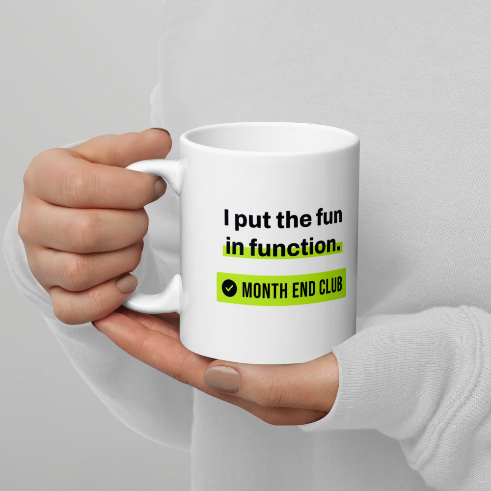 Fun in Function Mug – in hand