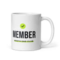 Member Mug – white 11oz mug, handle on right