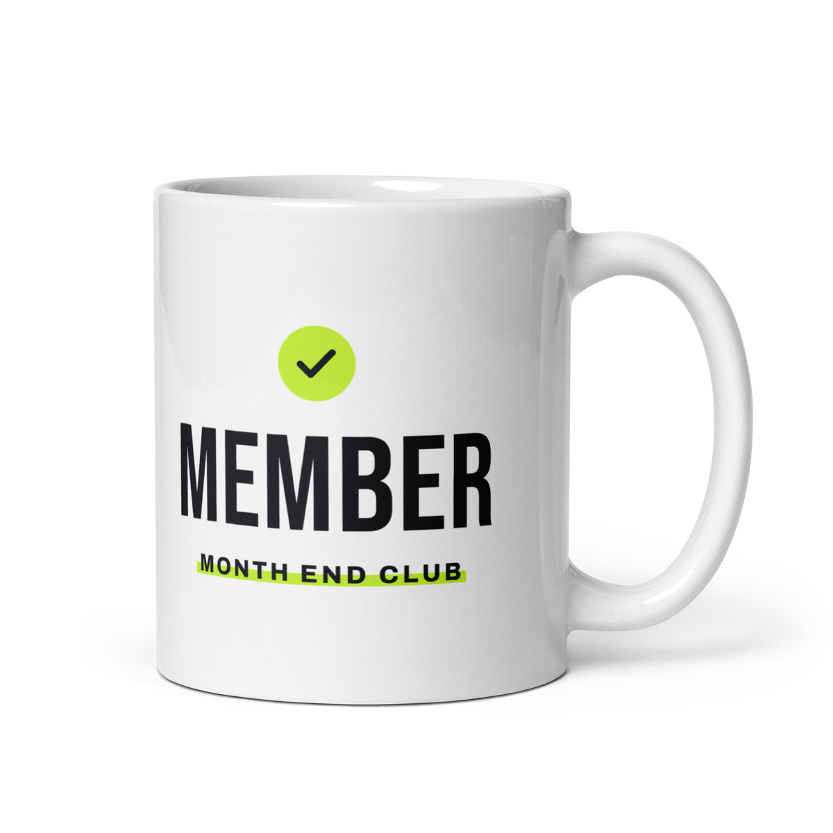 Member Mug – white 11oz mug, handle on right