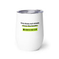 One Does Not Simply Close the Books Wine Tumbler – white wine tumbler, left side view