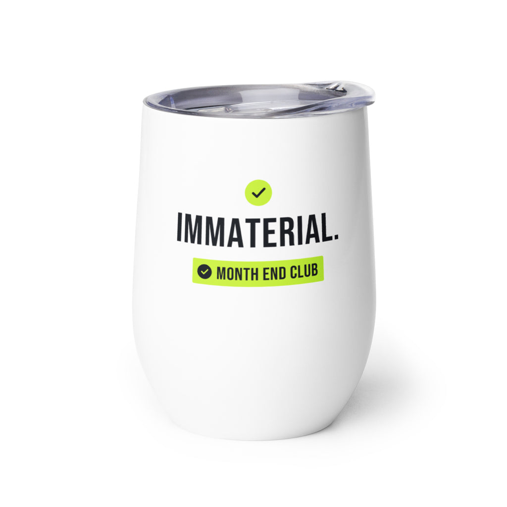 Immaterial Tick Wine Tumbler – white wine tumbler, left side view