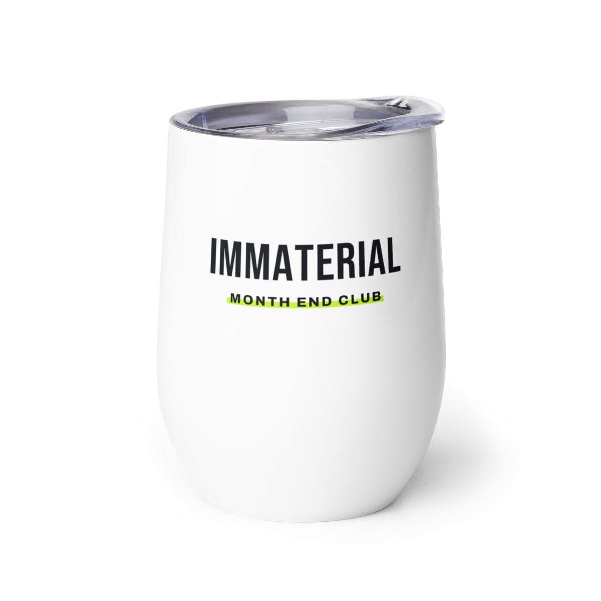 Immaterial Wine Tumbler – white wine tumbler, left side view