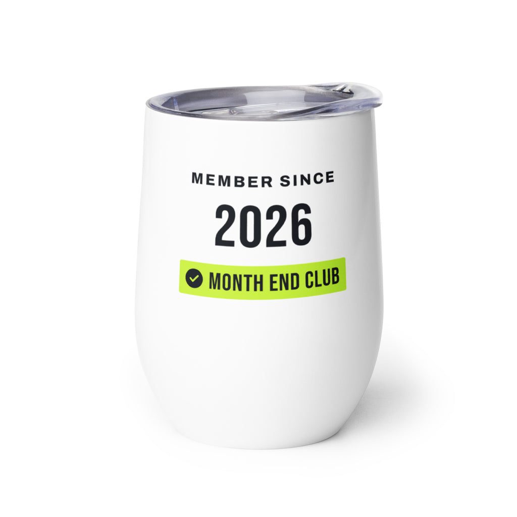 Member Since Wine Tumbler – 2026, left side view