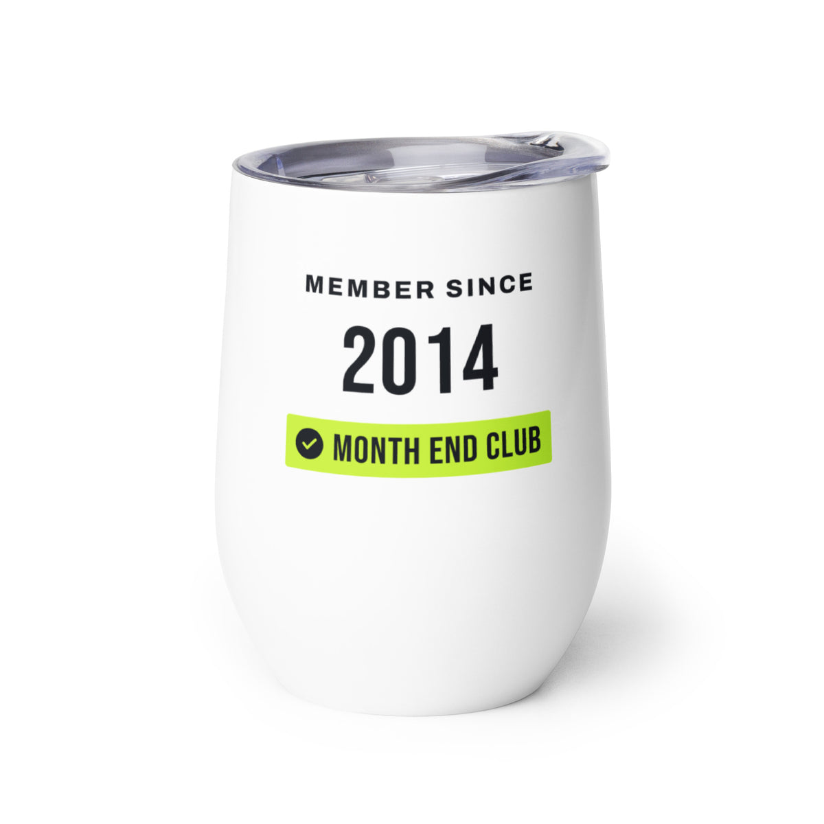 Member Since Wine Tumbler – 2014, left side view