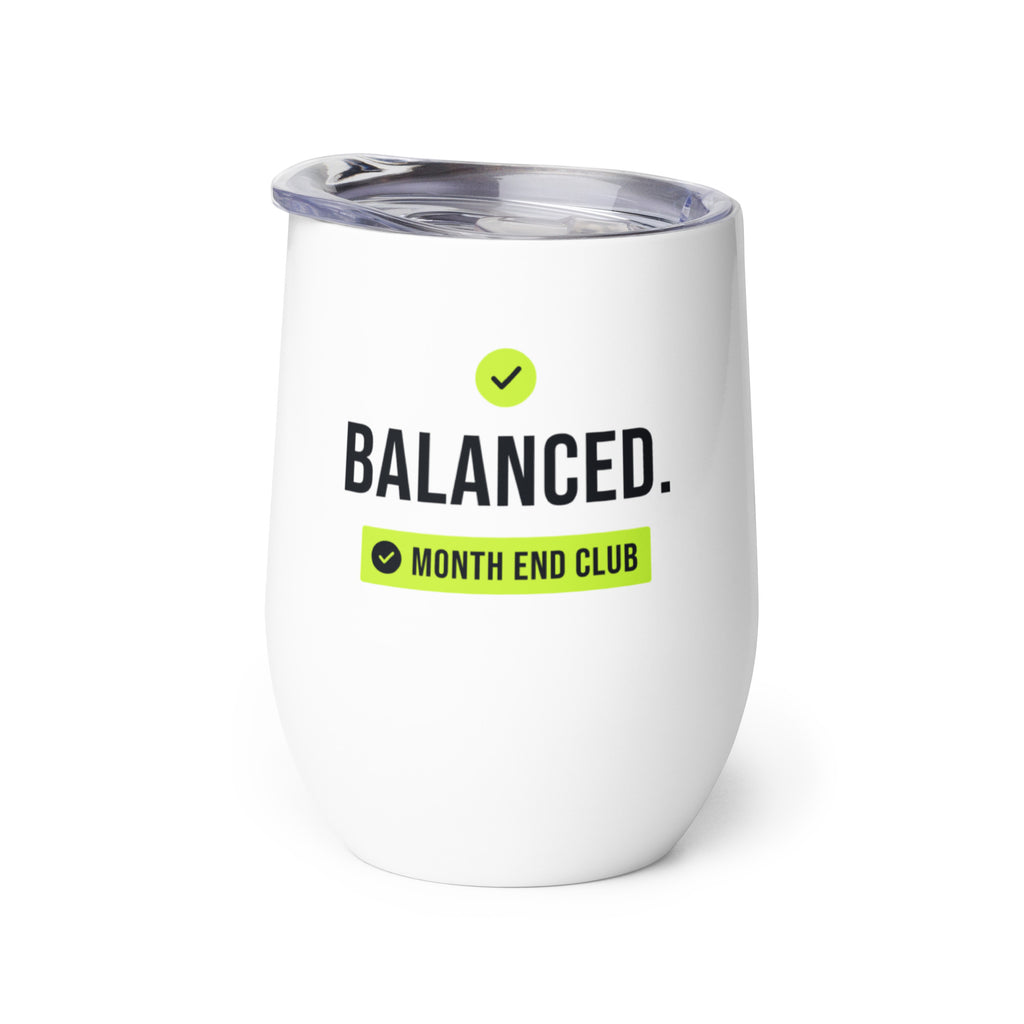Balanced Wine Tumbler – white wine tumbler, right side view