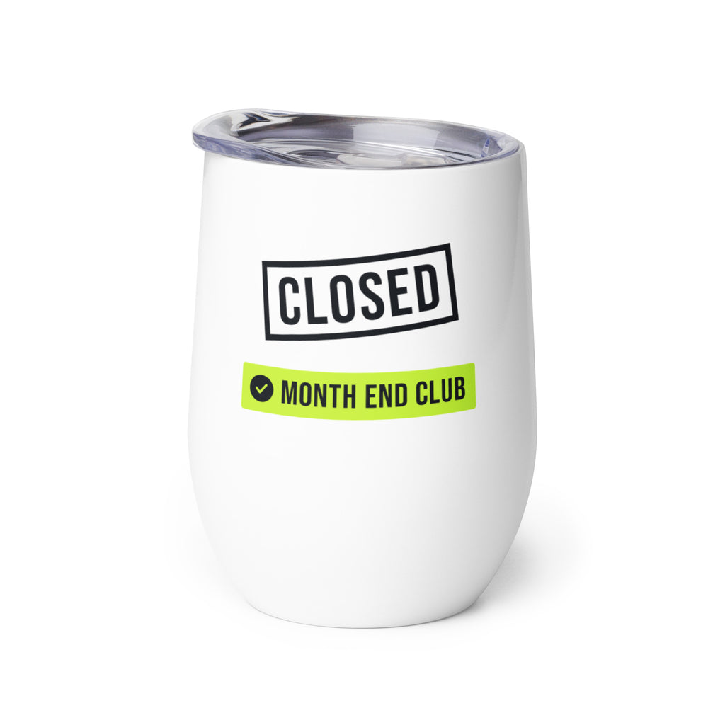 Closed Stamp Wine Tumbler – white wine tumbler, right side view