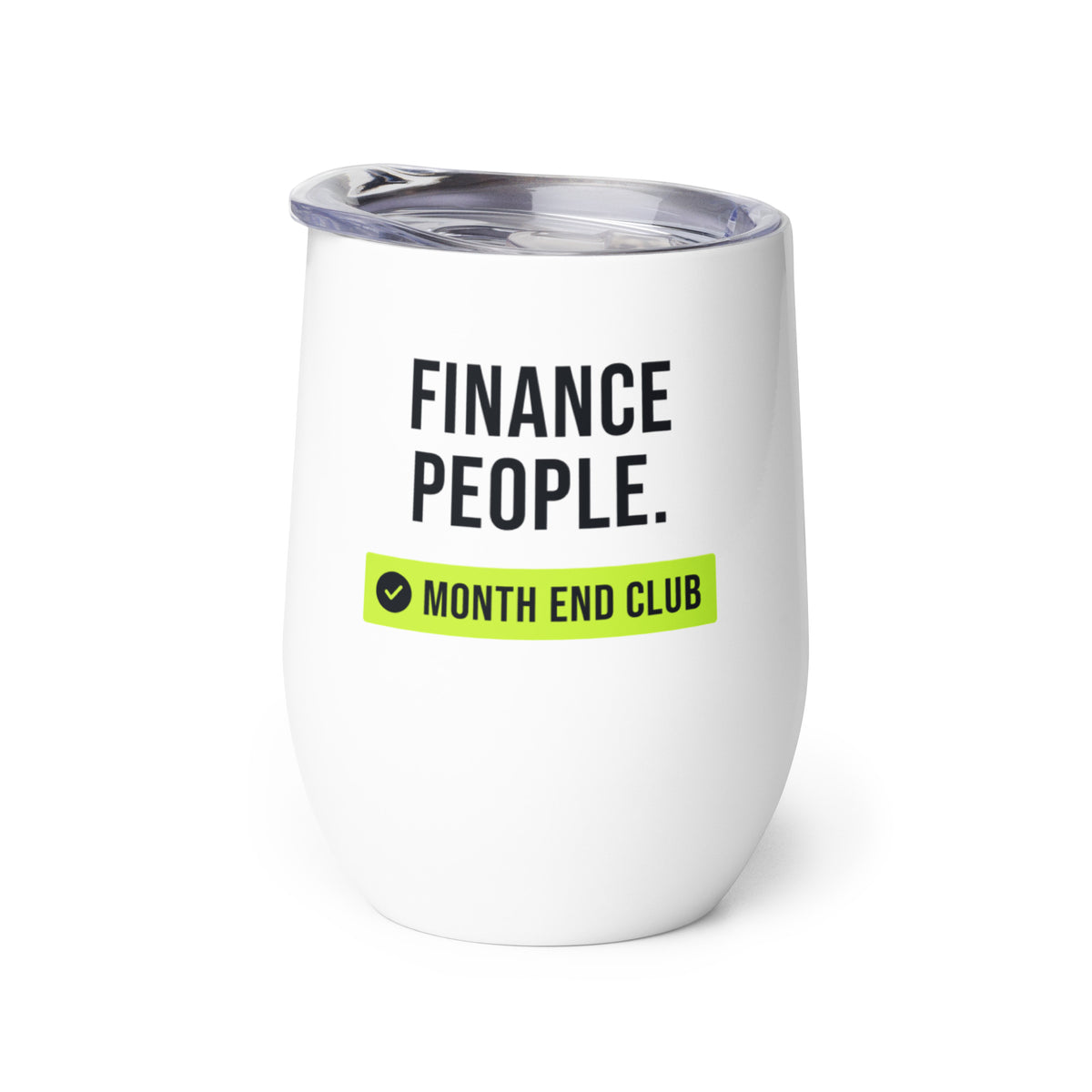 Finance People Wine Tumbler – white wine tumbler, right side view