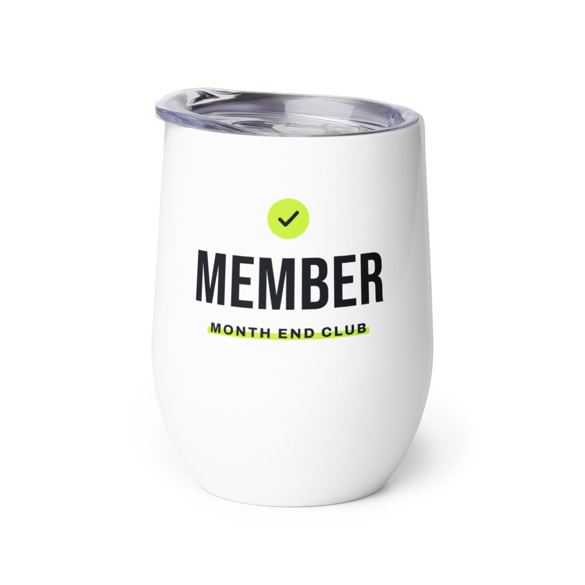 Member Wine Tumbler – white wine tumbler, right side view