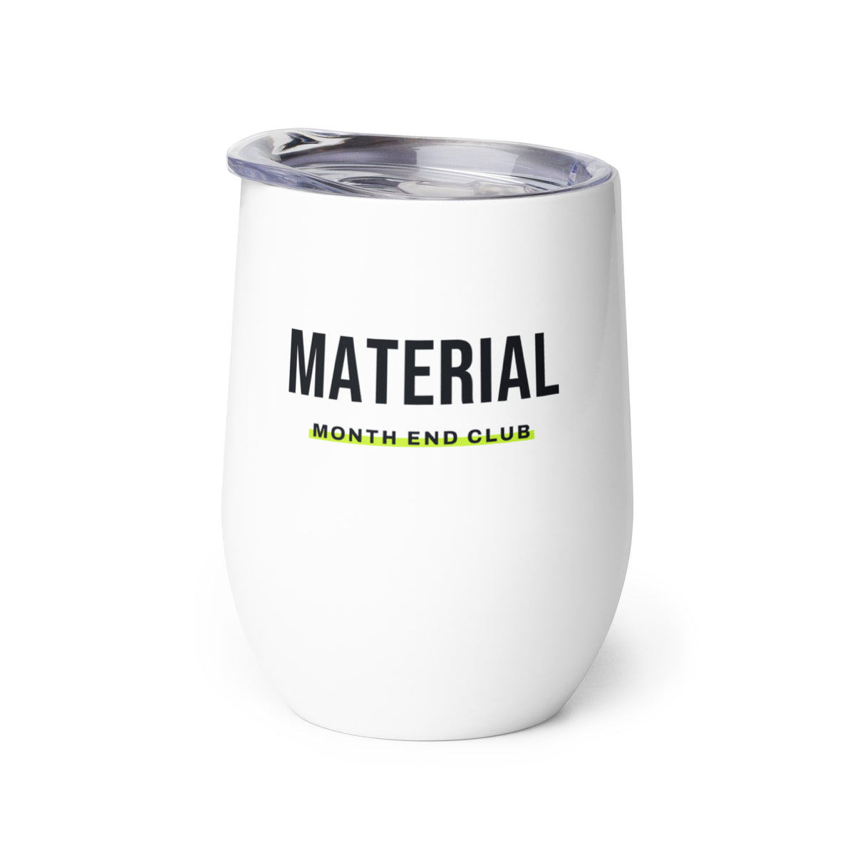 Material Wine Tumbler – white wine tumbler, right side view