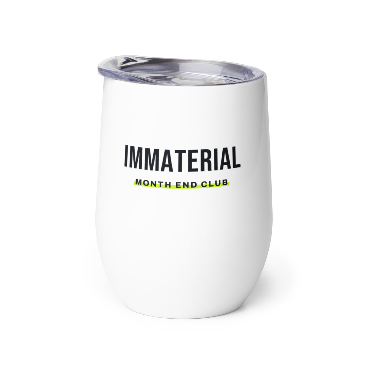 Immaterial Wine Tumbler – white wine tumbler, right side view