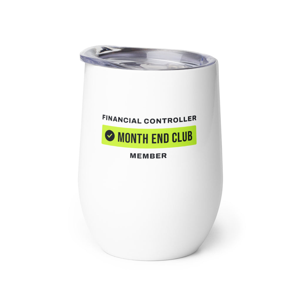 Team Wine Tumbler – Financial Controller, right side view