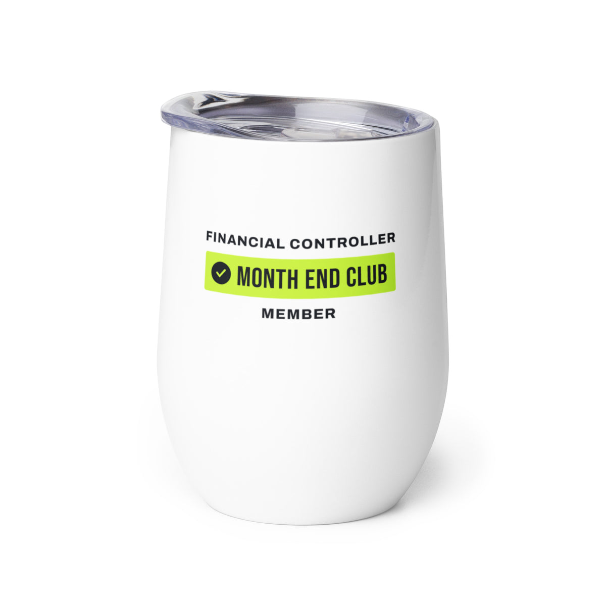 Team Wine Tumbler – Financial Controller, right side view