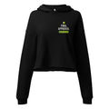 Final Approver Cropped Hoodie – Black, front